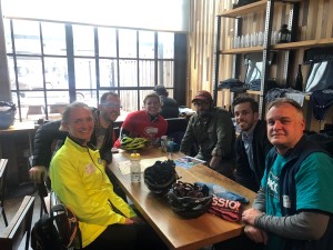 Lunch Meeting at Bluejacket Brewery to discuss collaboration with the Pure Water Brewing Alliance, joined by Dr. Patrick Dube, WEF Brewer and Biosolids Program Manager, and Ro Guenzel, Director of Brewing Operations at Bluejacket