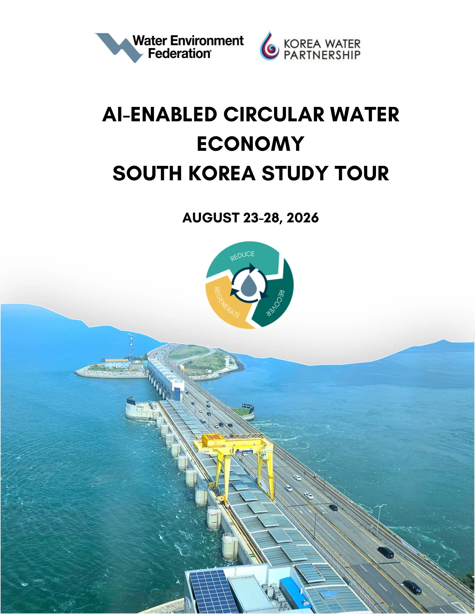 Cover of program for AI-Enabled Circular Water Economy South Korea Study Tour